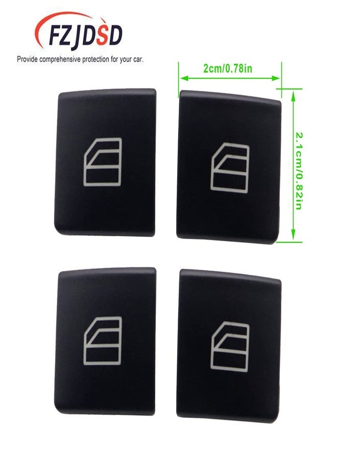 FZJDSD 4PCS Driver Side Car Power Window Master Switch Repair Button Cap Cover A2049055402 Compatible with Mercedes-Benz E-Class E200 E220 E250 E300 C-Class C180 C200 C220 2009-2016 2518300290 - Image 2